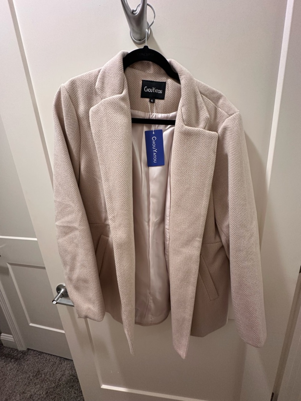 Beige Women's Blazer Coat